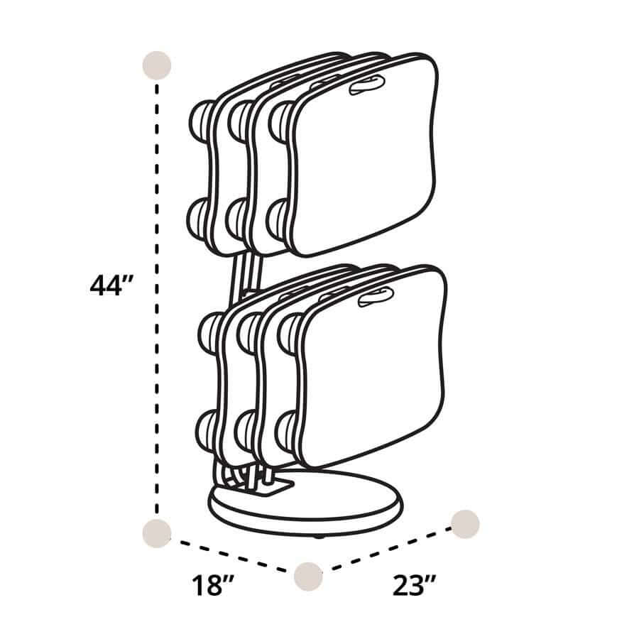 LifeSpan AS3000 Aero Board Rack with 6 Aero Boards Set - Image 4