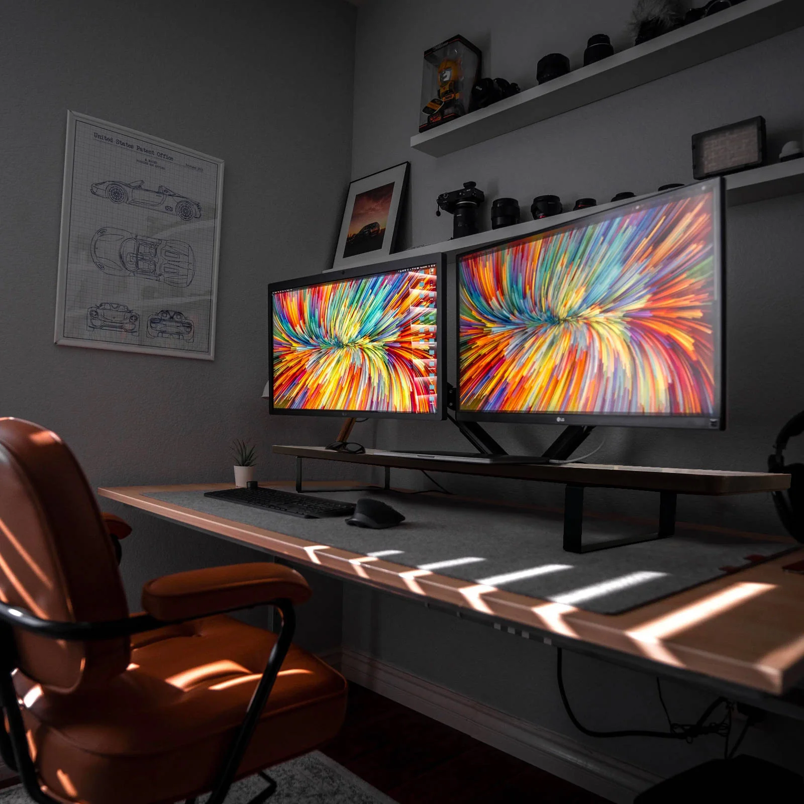 Desk Shelf - Dual Monitor Stand - Image 4