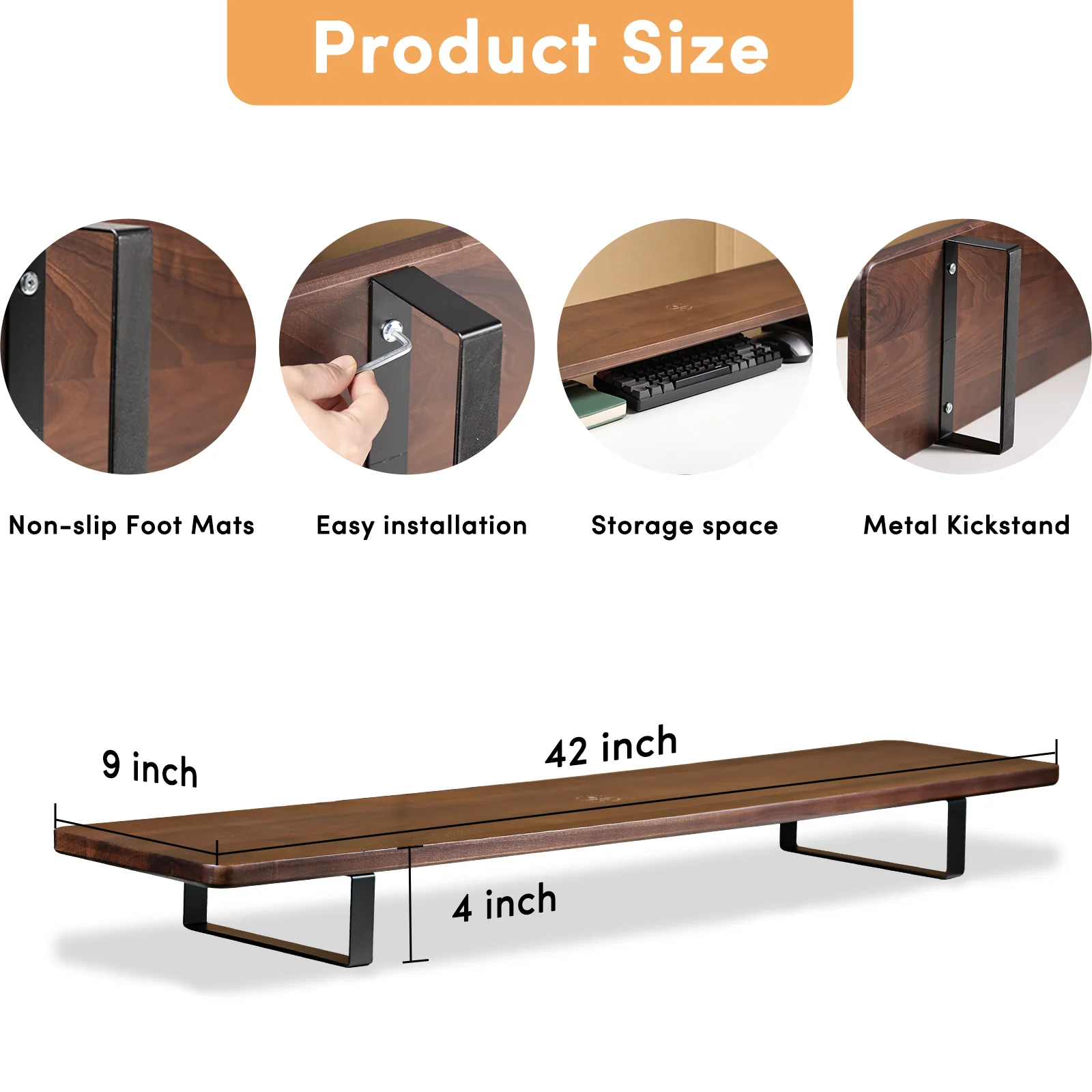 Desk Shelf - Dual Monitor Stand - Image 7