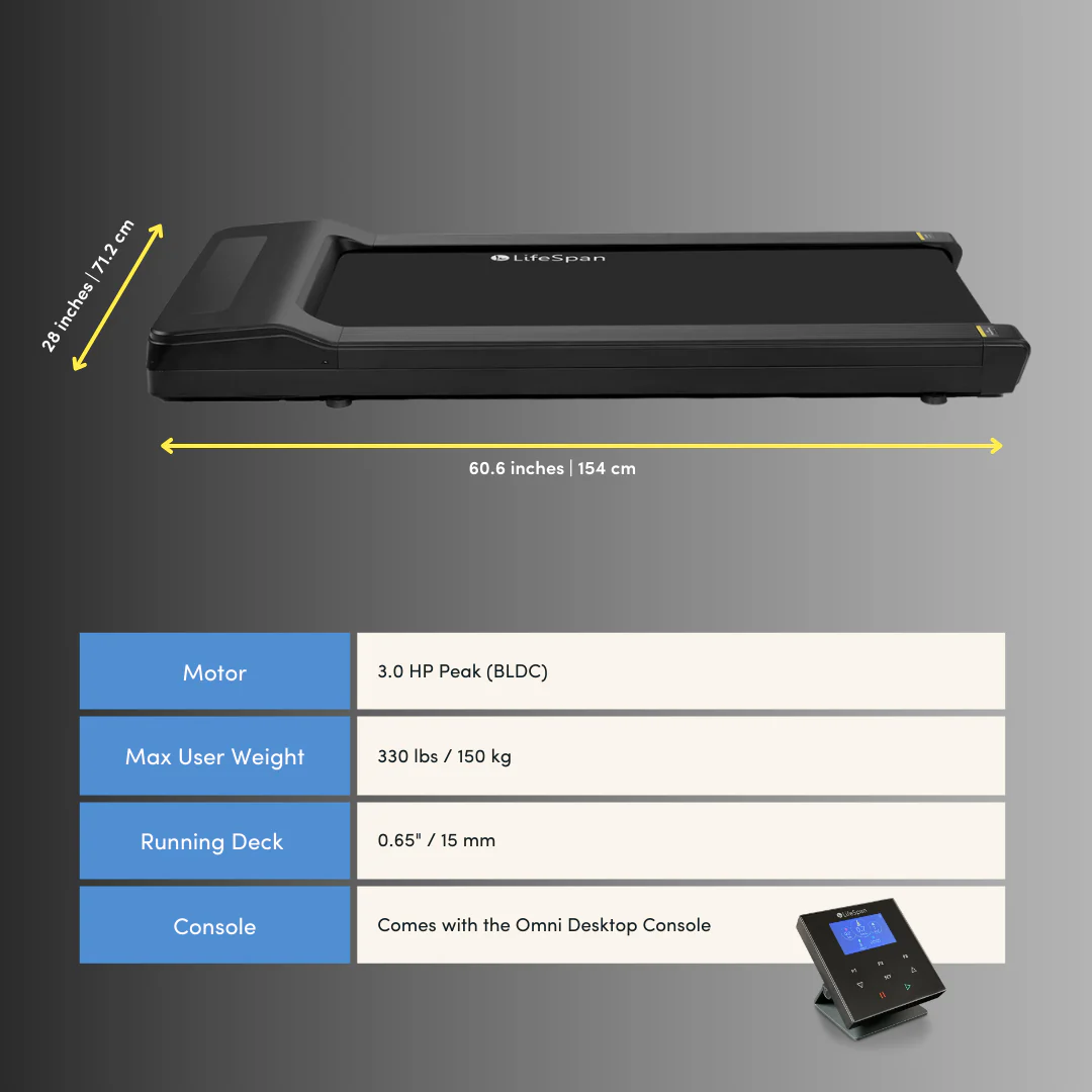 TR1200Pro-GlowUp Under Desk Treadmill - Image 4