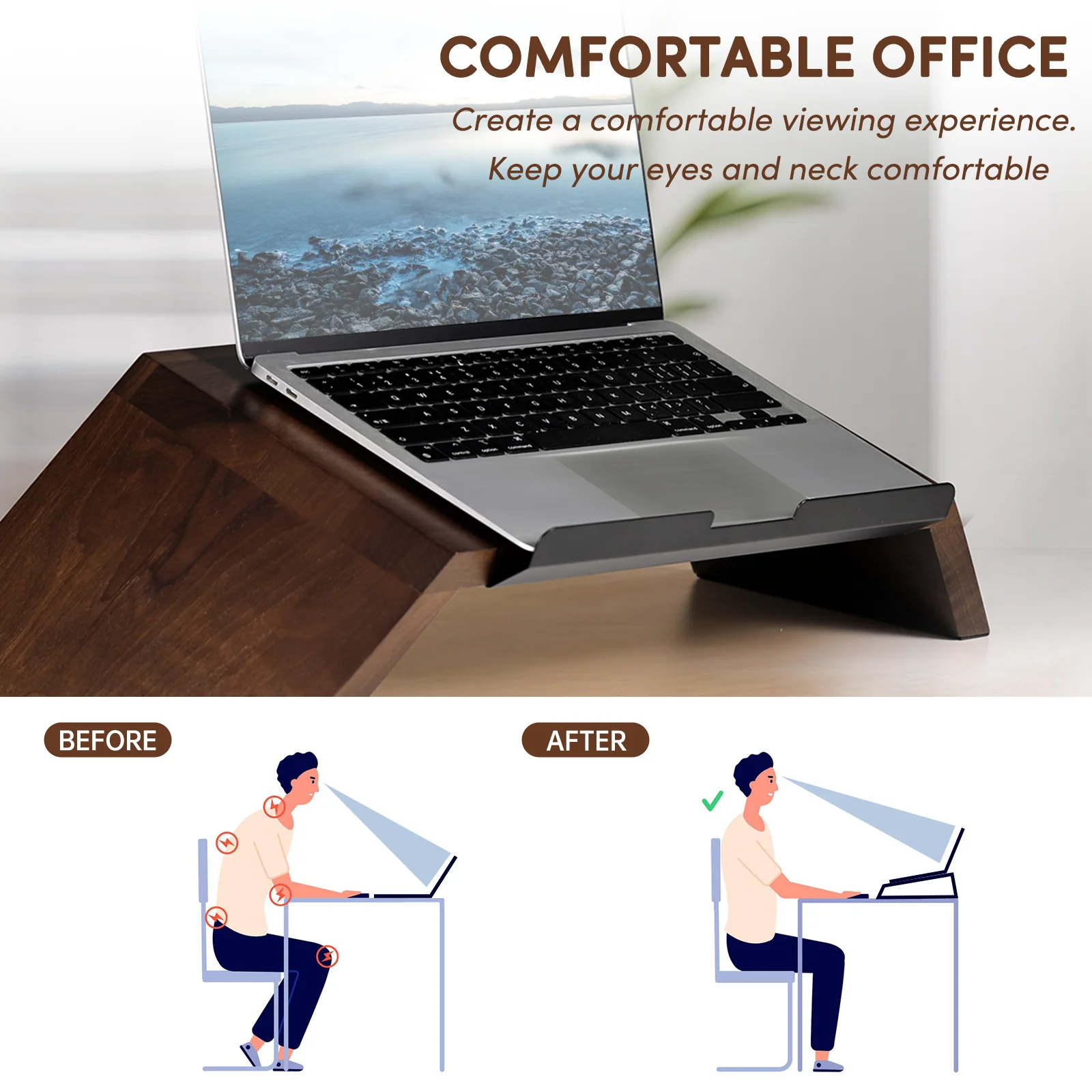 Wooden Laptop Stand - Image 7